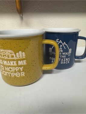Ceramic Camping Mug set members mark